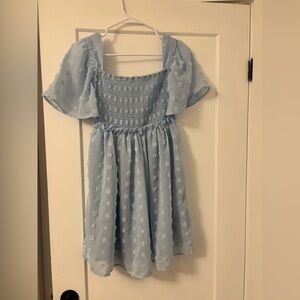 SHEIN Light Blue Mini Dress